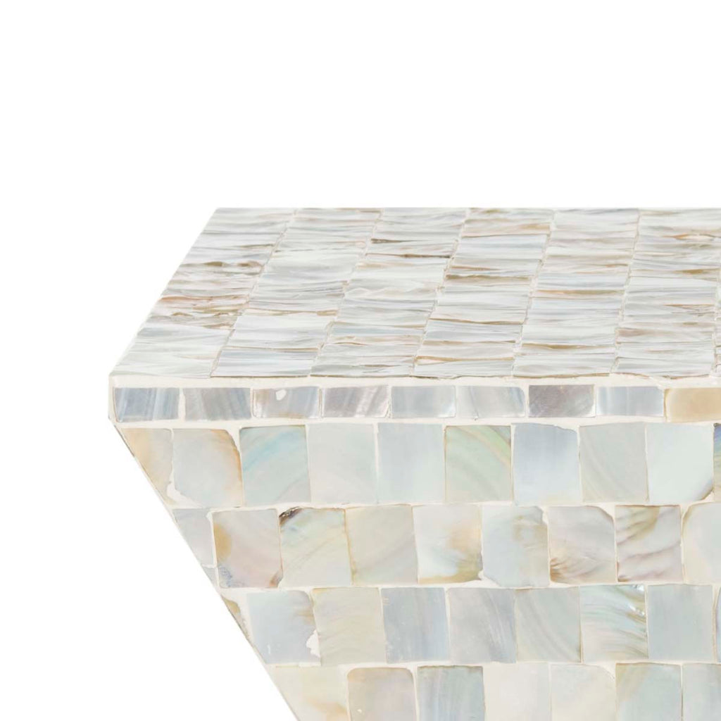 Safavieh Aquamarine Square Mosaic Stool - Multi / Blue