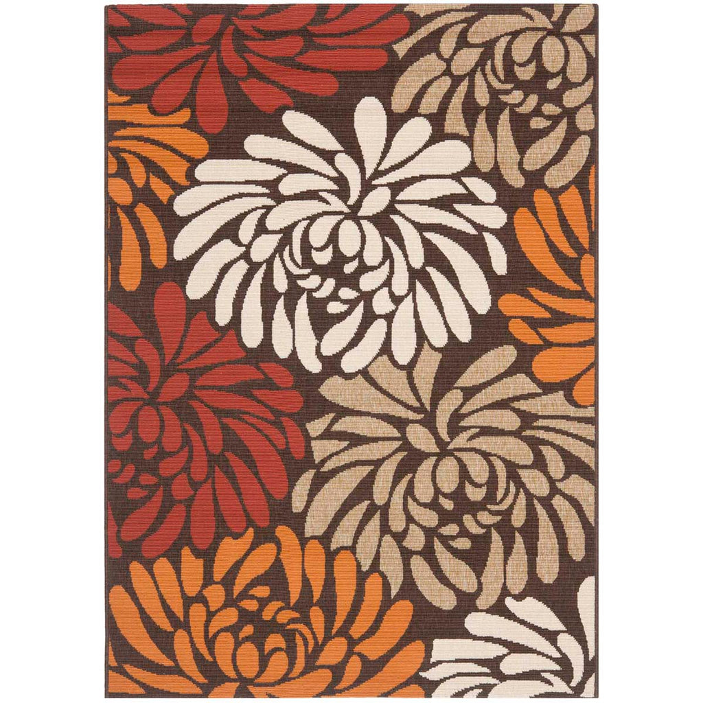 Safavieh Veranda Rug Collection: VER049-0325 - Chocolate / Terracotta