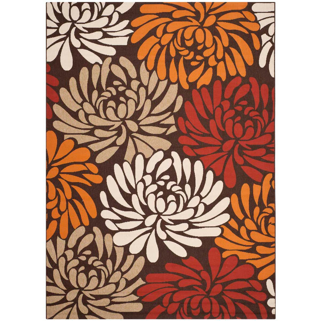 Safavieh Veranda Rug Collection: VER049-0325 - Chocolate / Terracotta