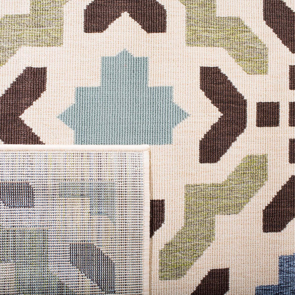 Safavieh Veranda Rug Collection: VER080-0612 - Cream / Aqua