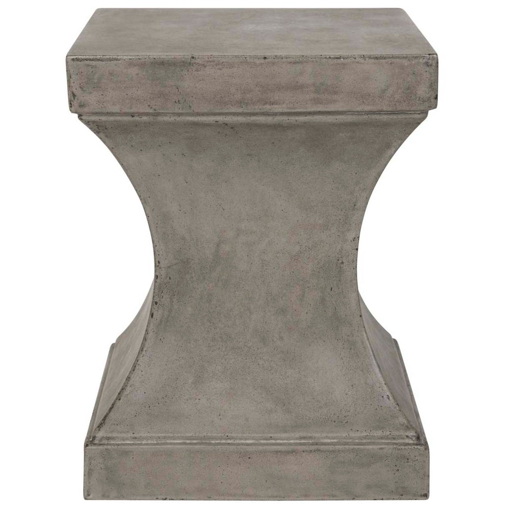 Safavieh Curby Indoor/Outdoor Modern Concrete 17.7-Inch H Accent Table - Dark Grey