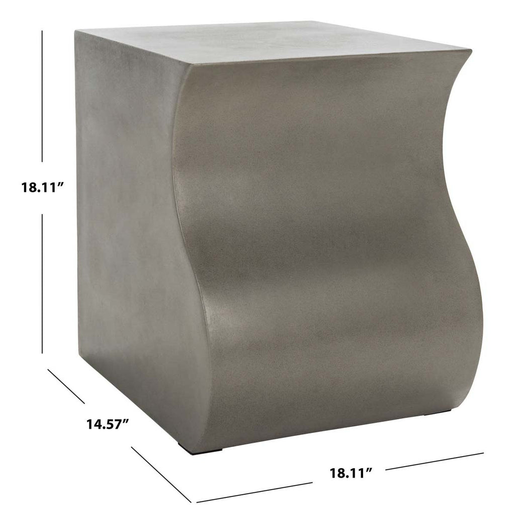 Safavieh Mazza Concrete Stool - Grey