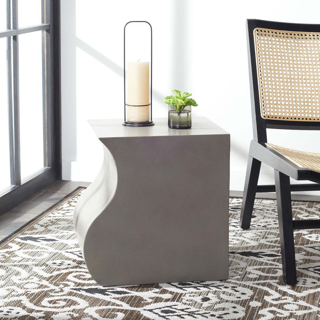 Safavieh Mazza Concrete Stool - Grey