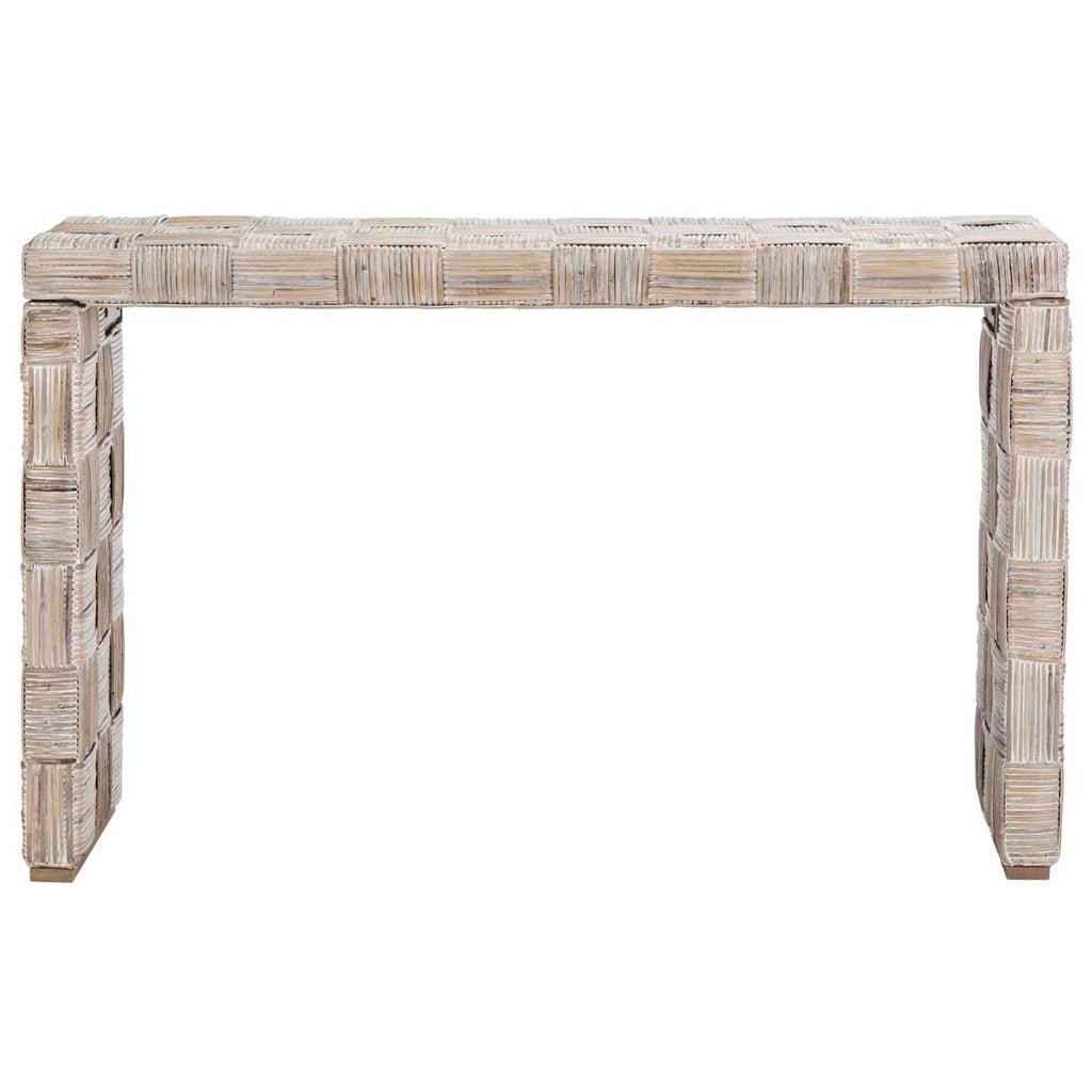 Safavieh Adkin Rattan Console - White