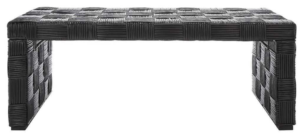 Safavieh Adkin Rattan Coffee Table - Black