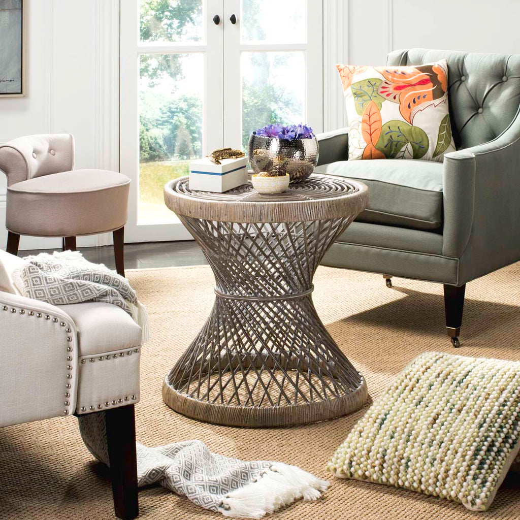 Safavieh Grimson Small Bowed Accent Table - Grey