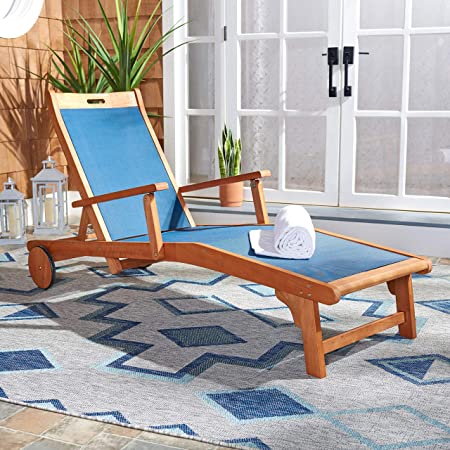 Safavieh Kamson Sunlounger - Natural/Navy