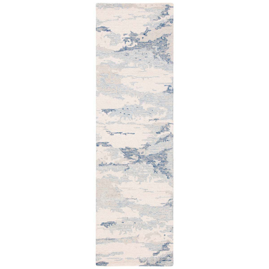 Safavieh Abstract Rug Collection ABT465A - Ivory / Blue