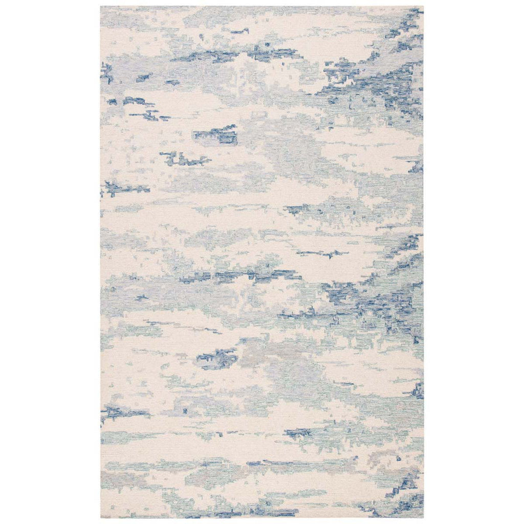 Safavieh Abstract Rug Collection ABT465A - Ivory / Blue