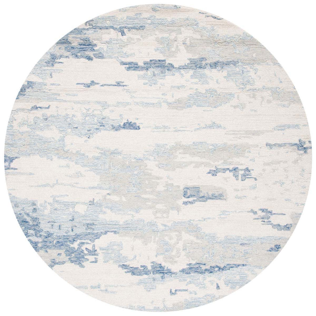 Safavieh Abstract Rug Collection ABT465A - Ivory / Blue