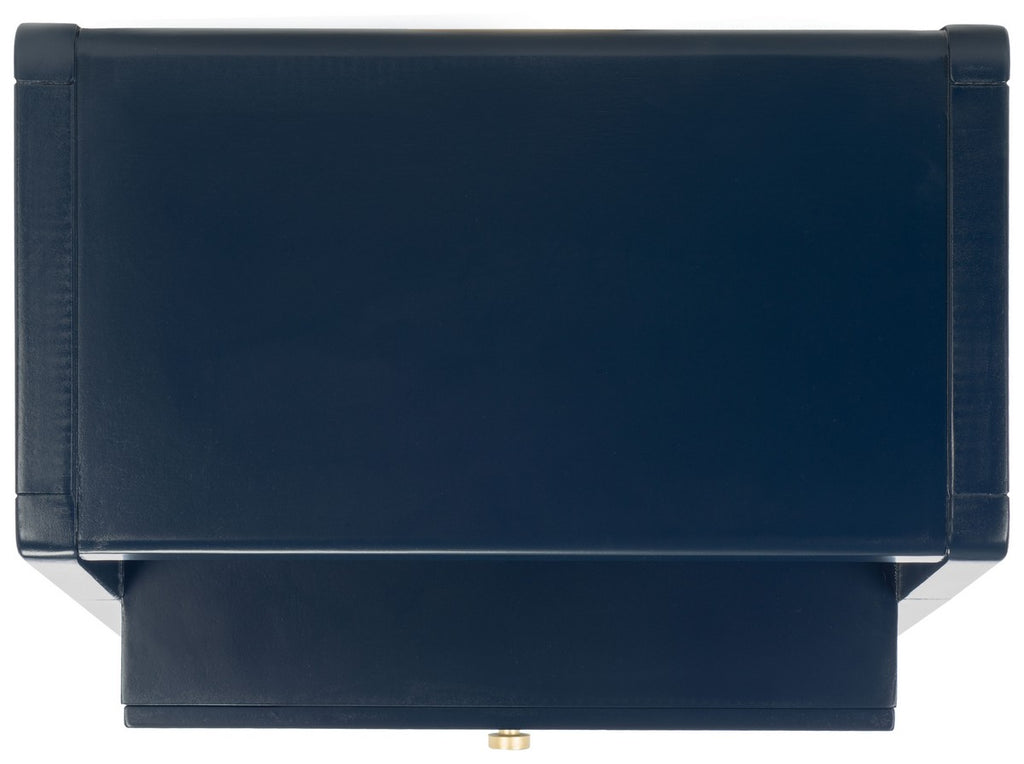 Safavieh Cove 2 Drawer 1 Shelf Accent Table - Navy / Gold