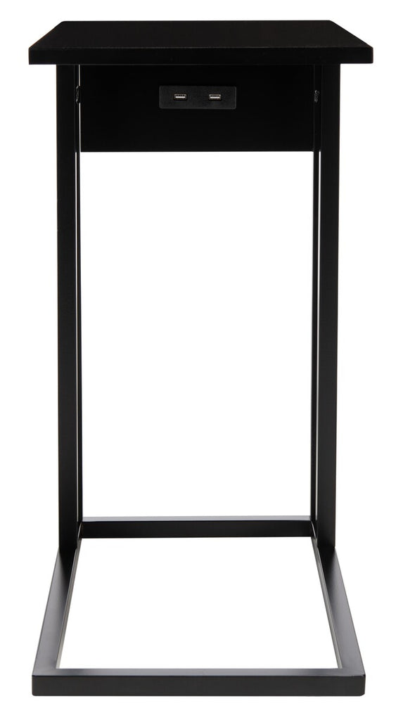 Safavieh Portland USB Side Table - Black