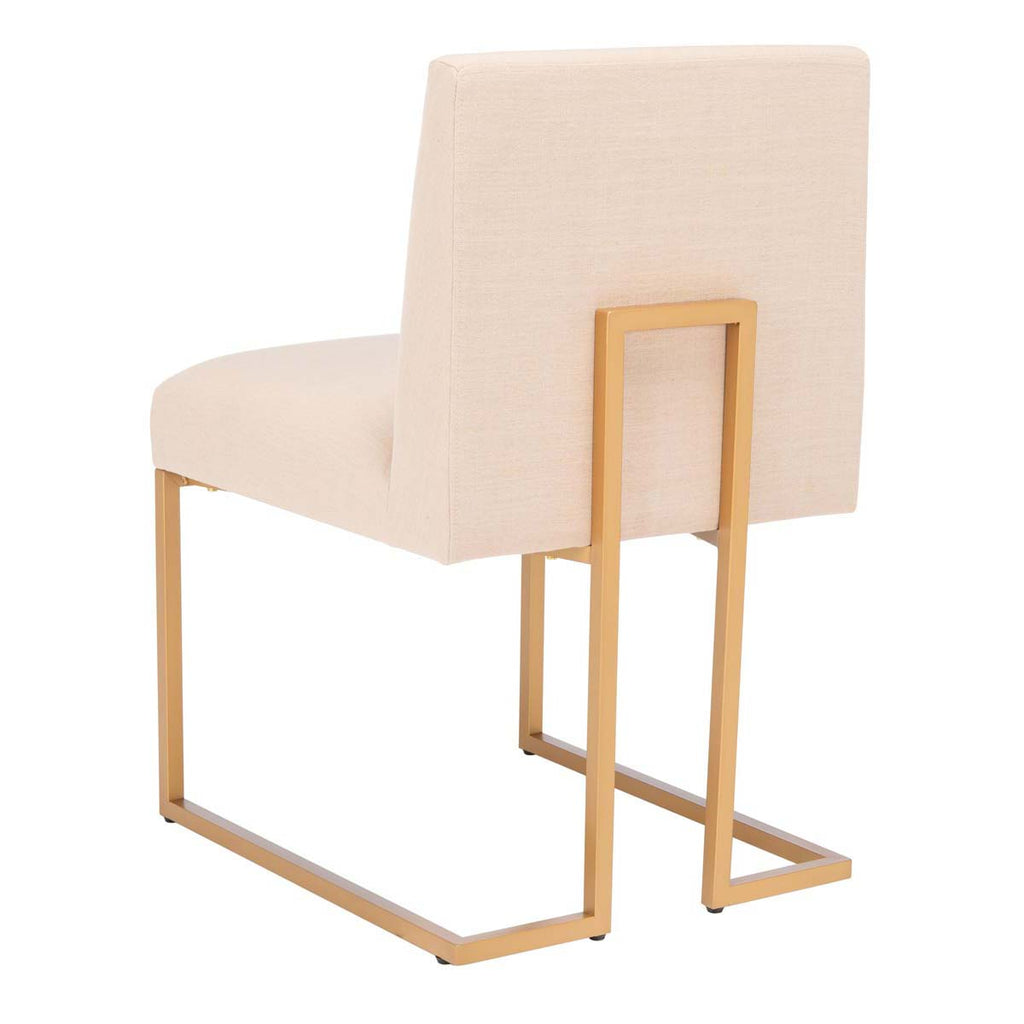 Safavieh Ayanna Side Chair - Beige / Gold (Set of 2)