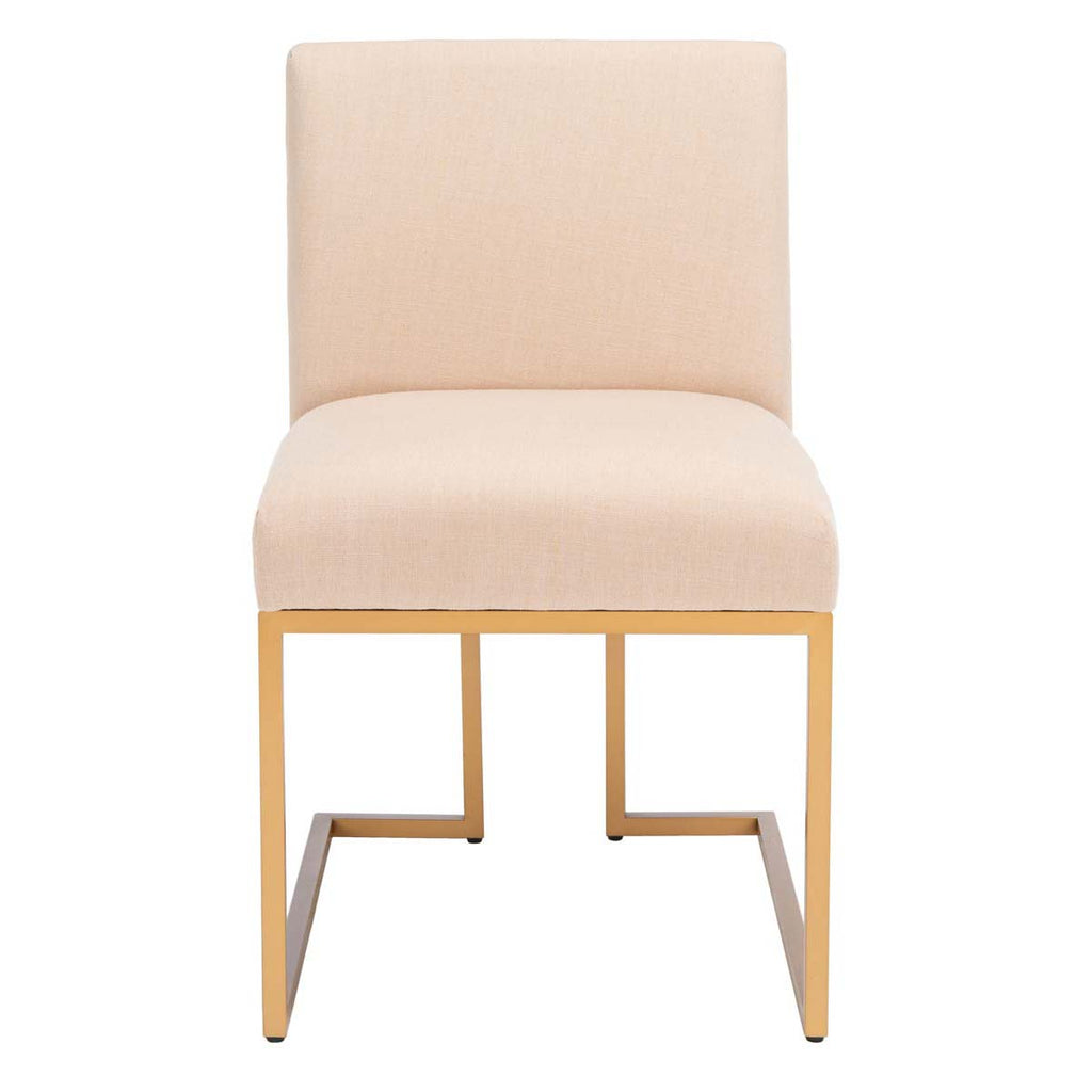 Safavieh Ayanna Side Chair - Beige / Gold (Set of 2)