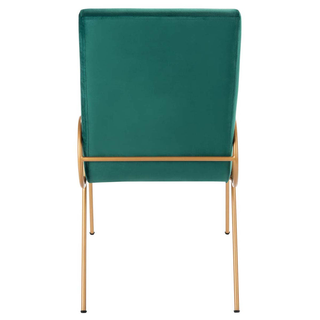 Safavieh Fanlia Side Chair - Emerald / Gold (Set of 2)