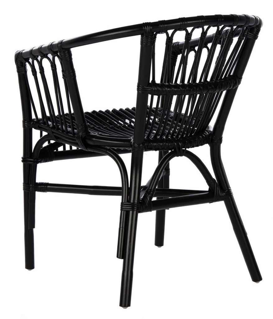 Safavieh Adriana Rattan Accent Chair-Black (Set of 2)