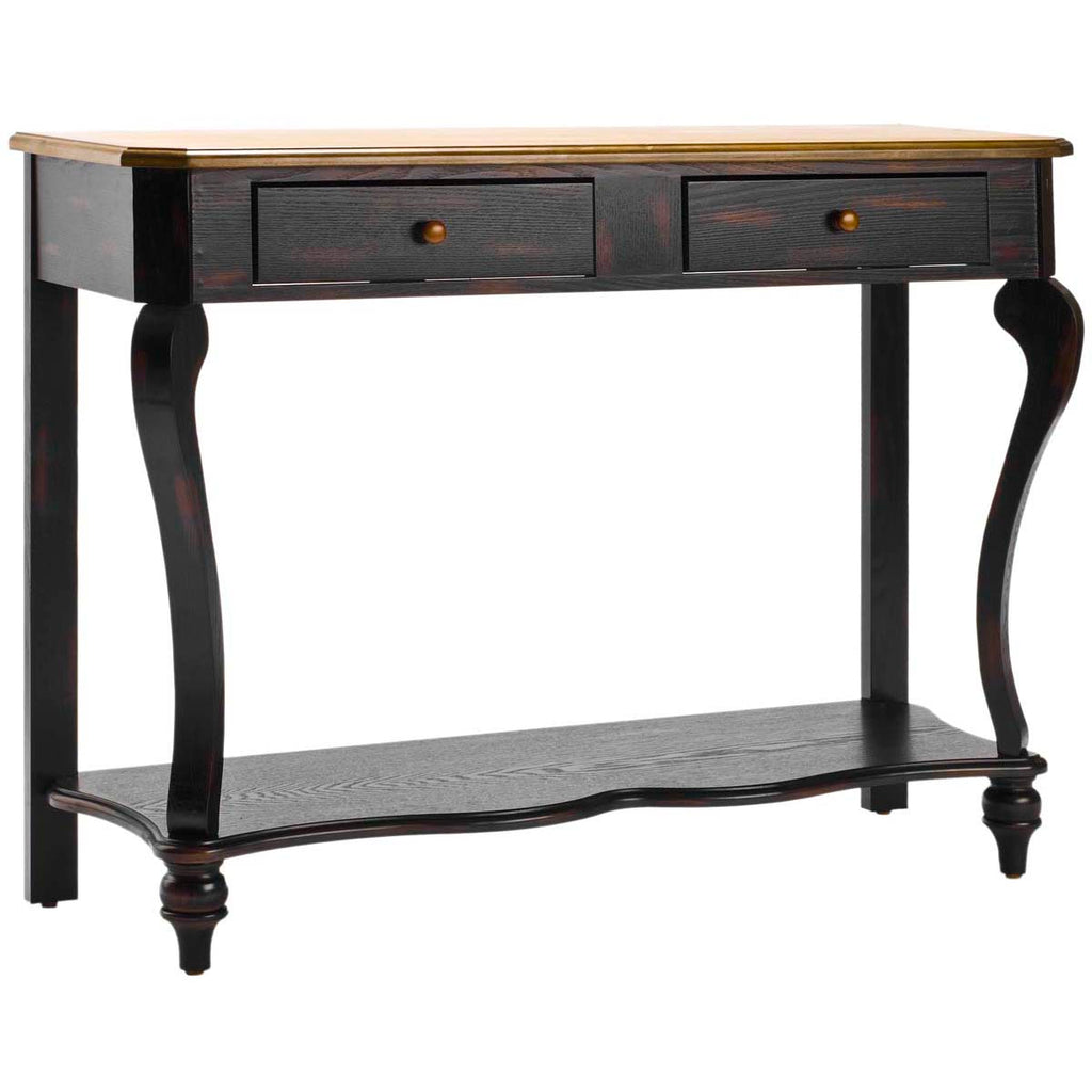 Safavieh Katie Console With 2 Storage Drawer - Dark Brown / Light Brown