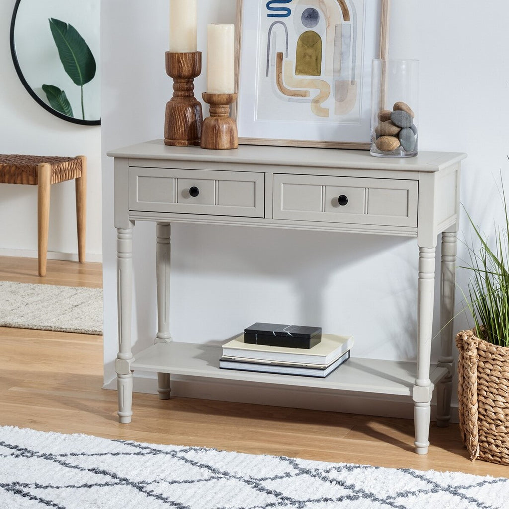 Safavieh Samantha 2 Drawer Console - Vintage Grey