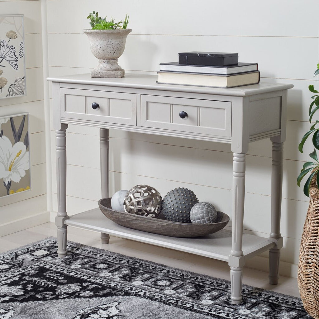 Safavieh Samantha 2 Drawer Console - Vintage Grey