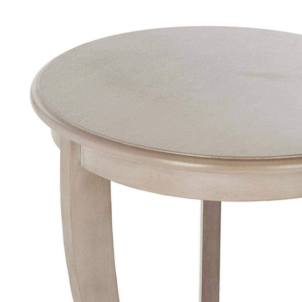 Safavieh Mary Pedestal Side Table - Vintage Grey