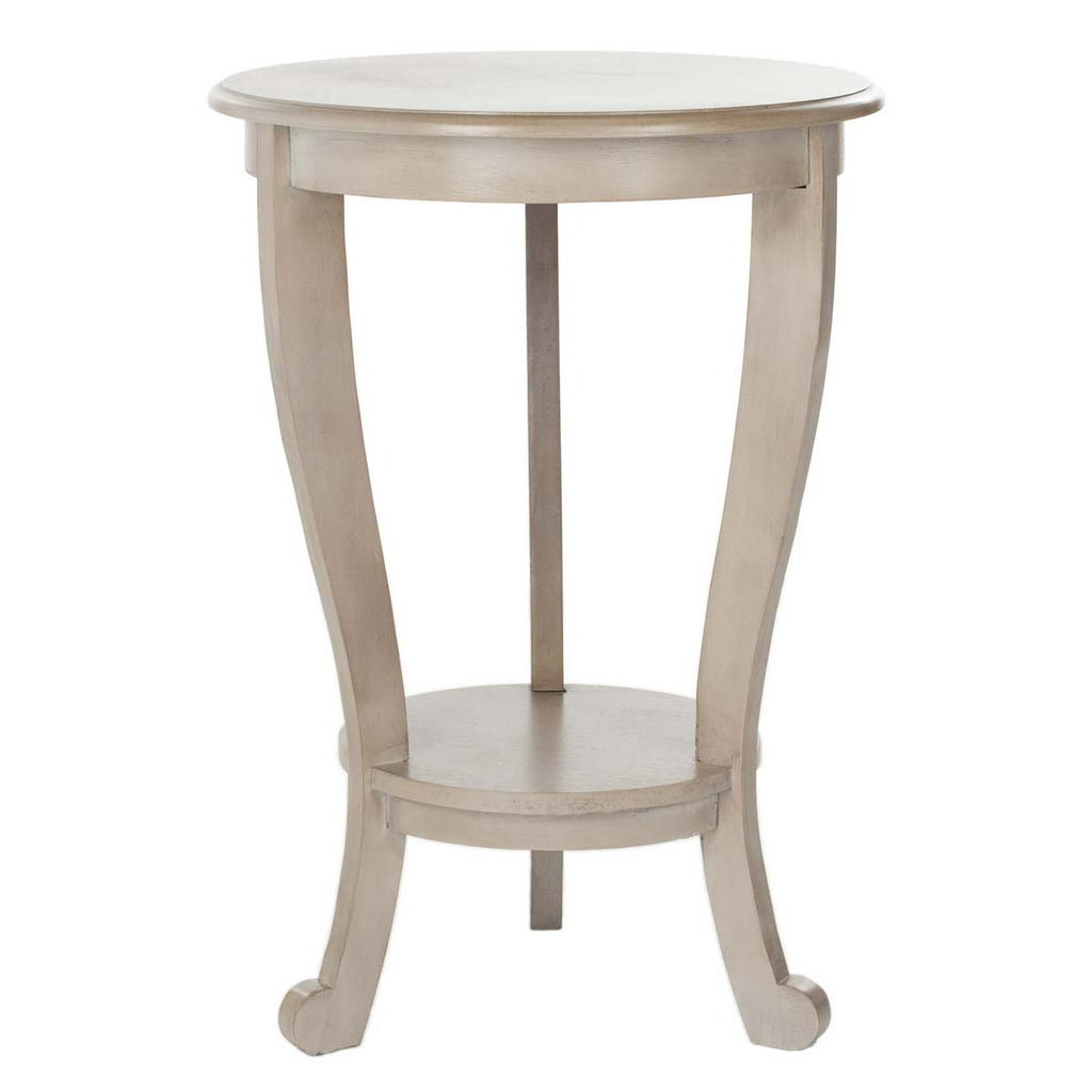 Safavieh Mary Pedestal Side Table - Vintage Grey