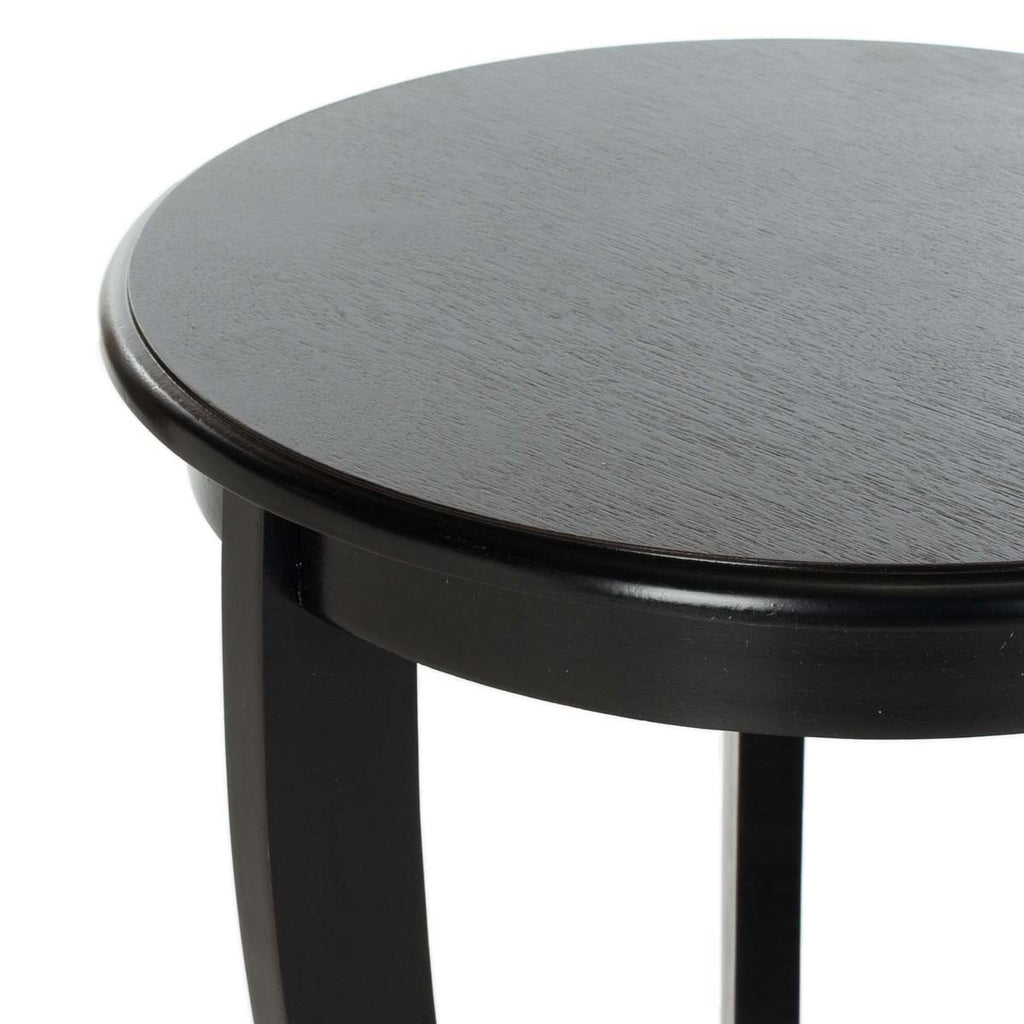 Safavieh Mary Pedestal Side Table - Distressed Black