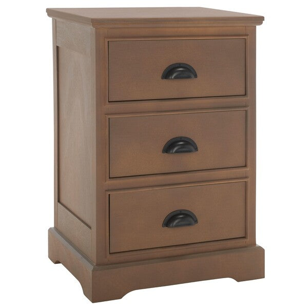 Safavieh Griffin 3 Drawer Side Table - Washed Natural Pine