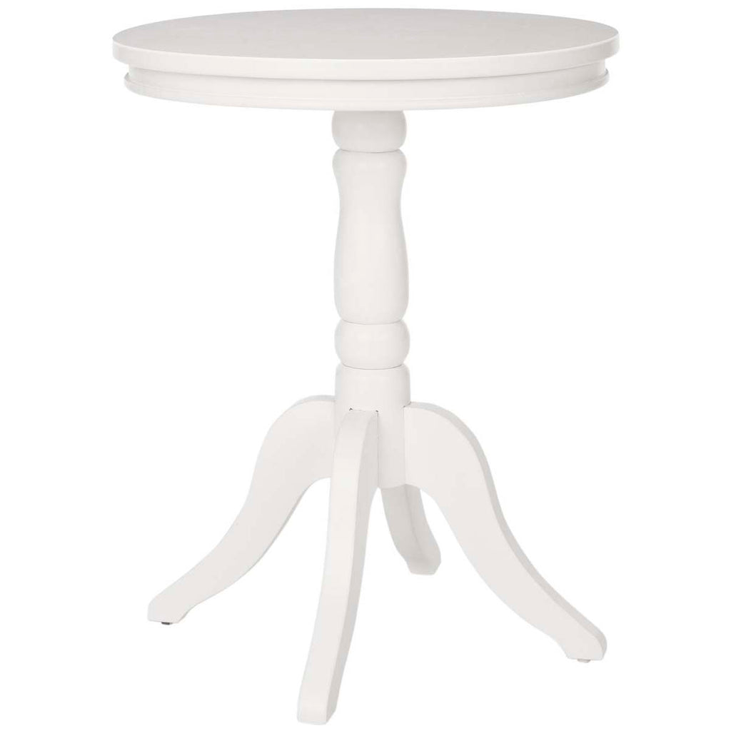 Safavieh Vivienne Round Top Side Table - White