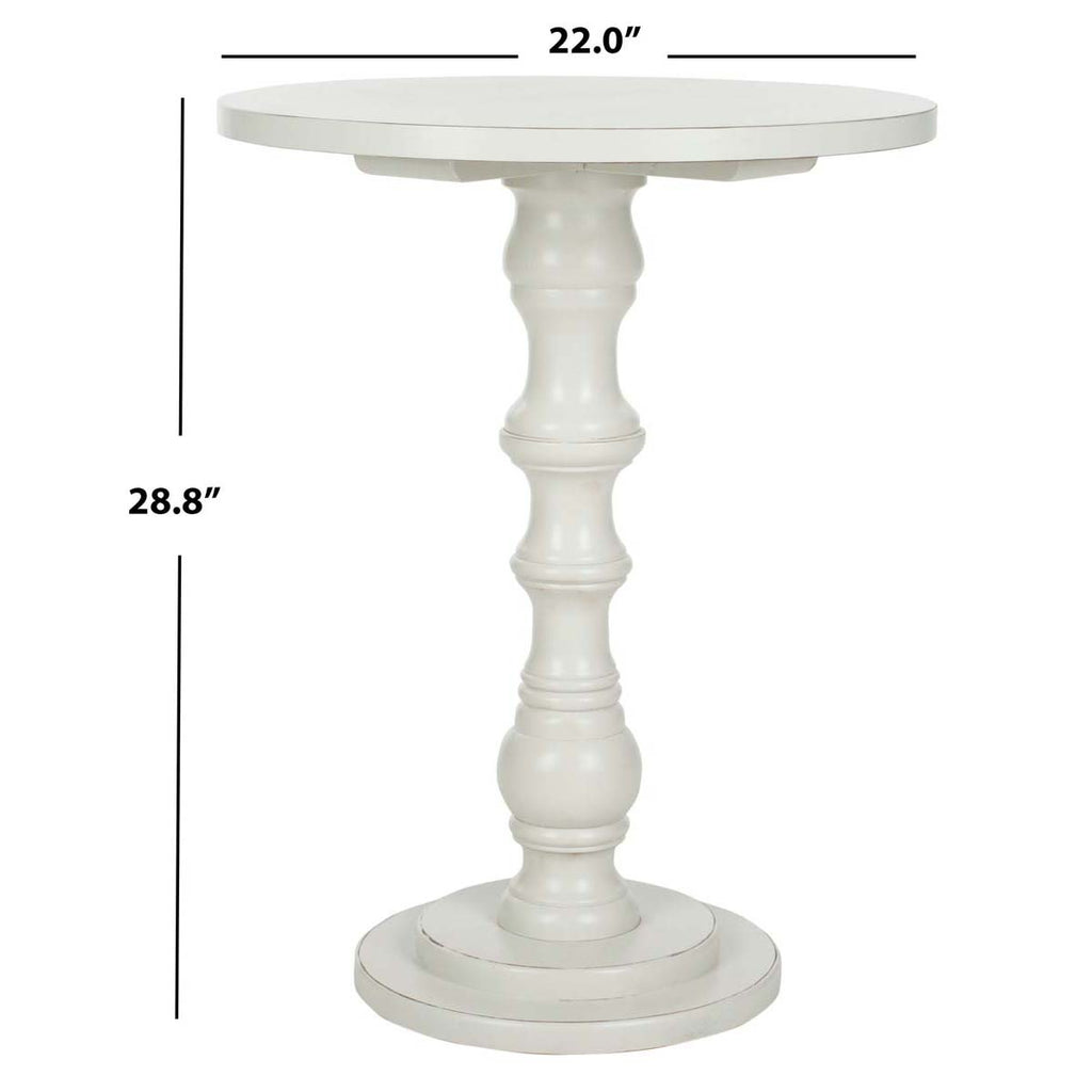 Safavieh Greta Round Top Accent Table  - Off White