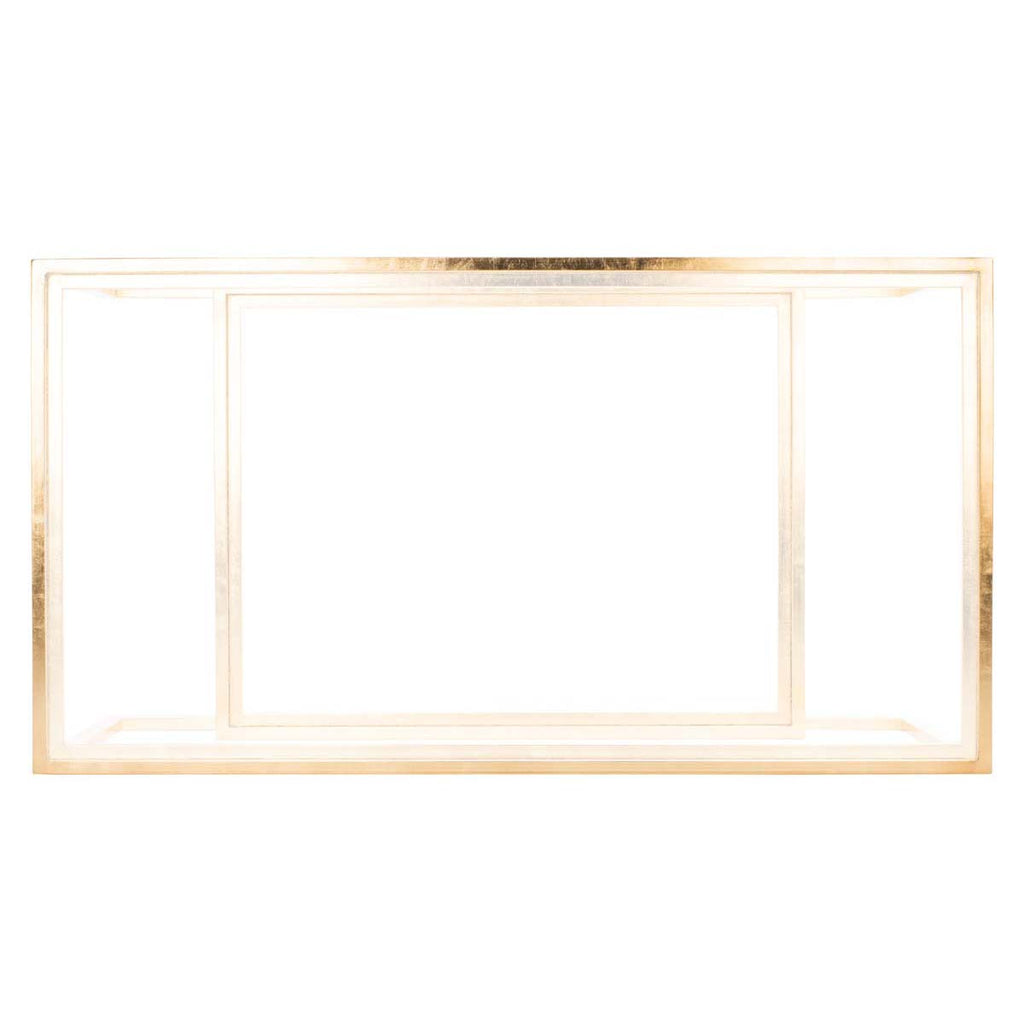 Safavieh Vivian Rectangle Gold Leaf Coffee Table