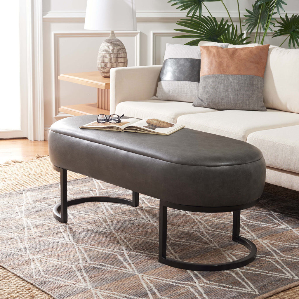 Safavieh Bellezza Oval Bench - Grey