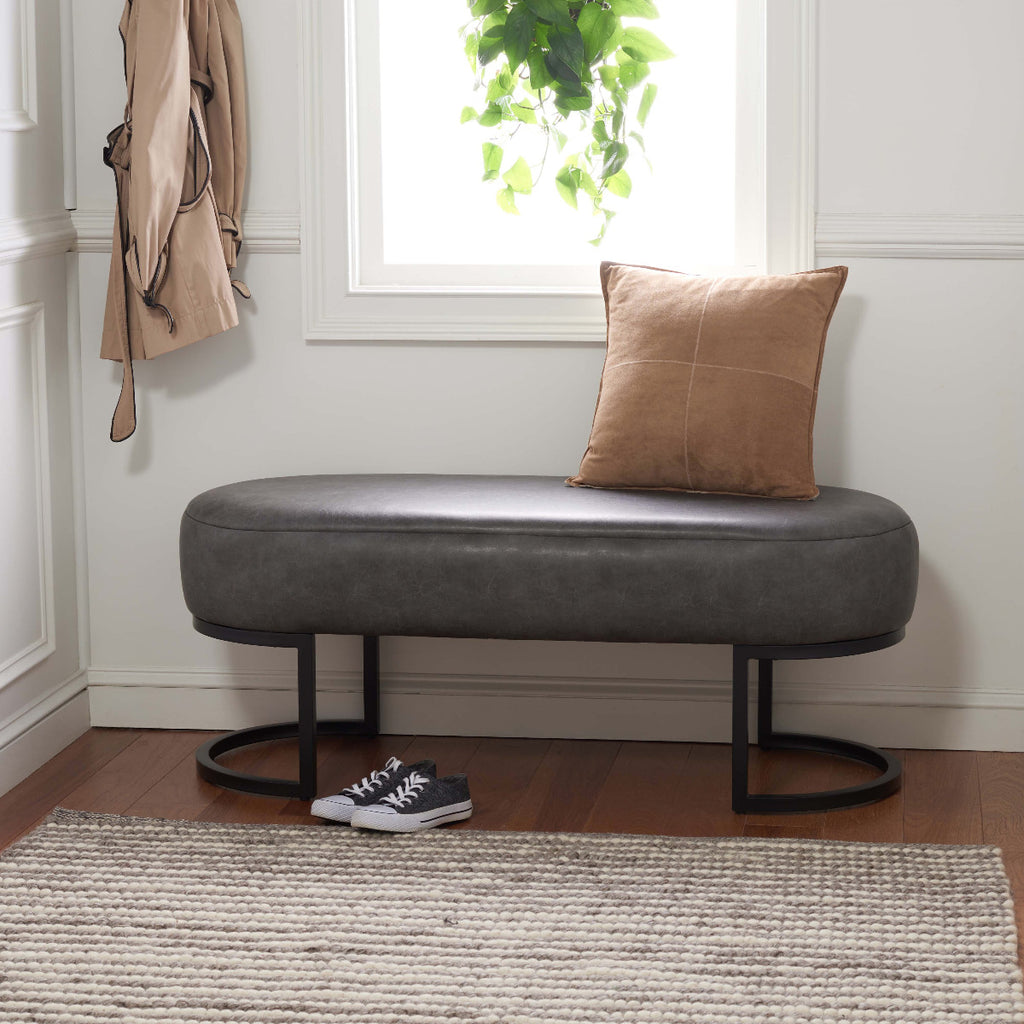 Safavieh Bellezza Oval Bench - Grey