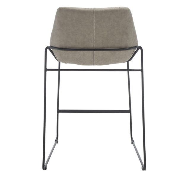 Safavieh Alexis Mid-Century Counter Stool - Stone / Black