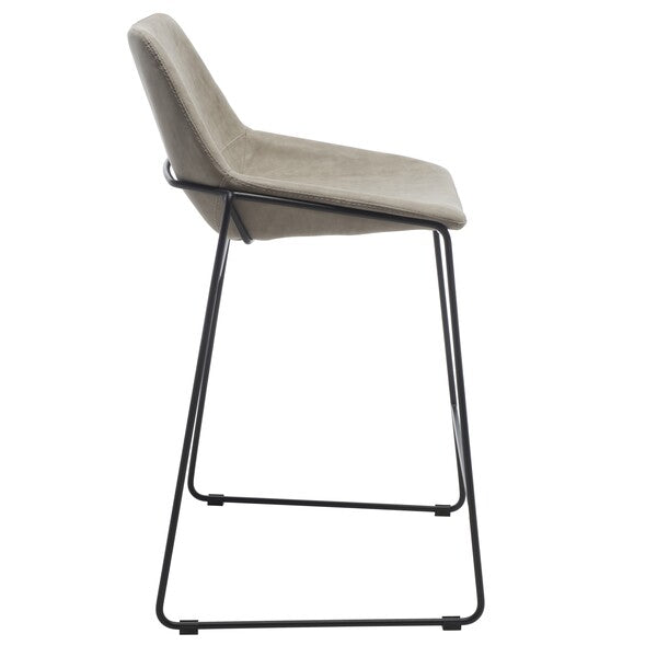 Safavieh Alexis Mid-Century Counter Stool - Stone / Black