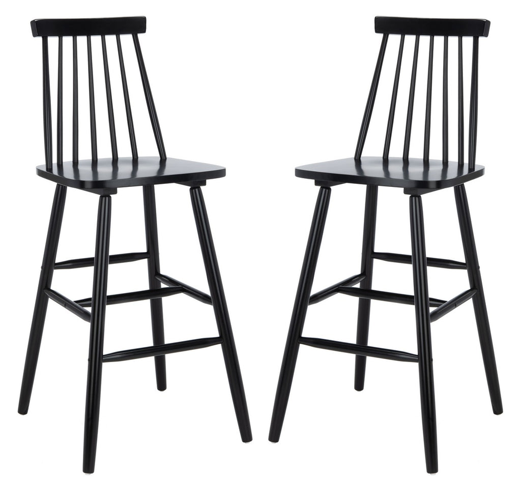 Safavieh Beaufort Bar Stool-Black (Set of 2)