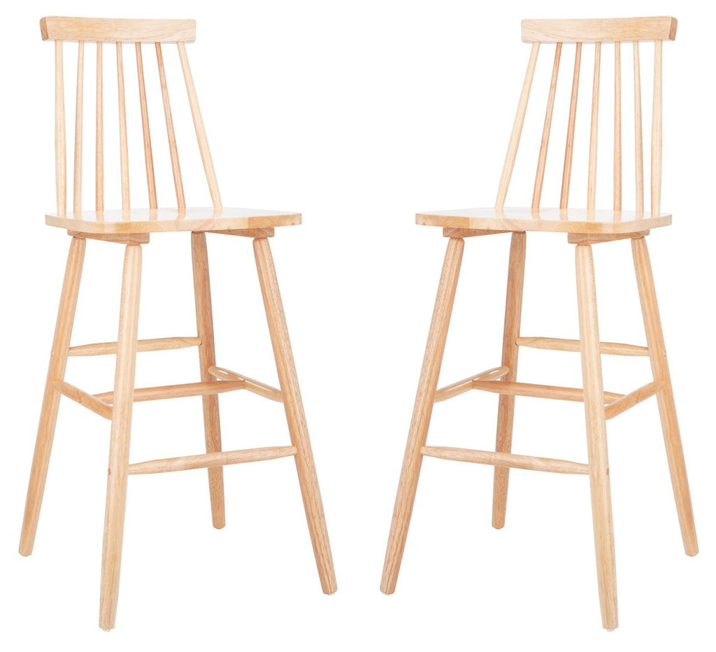 Safavieh Beaufort Bar Stool-Natural (Set of 2)