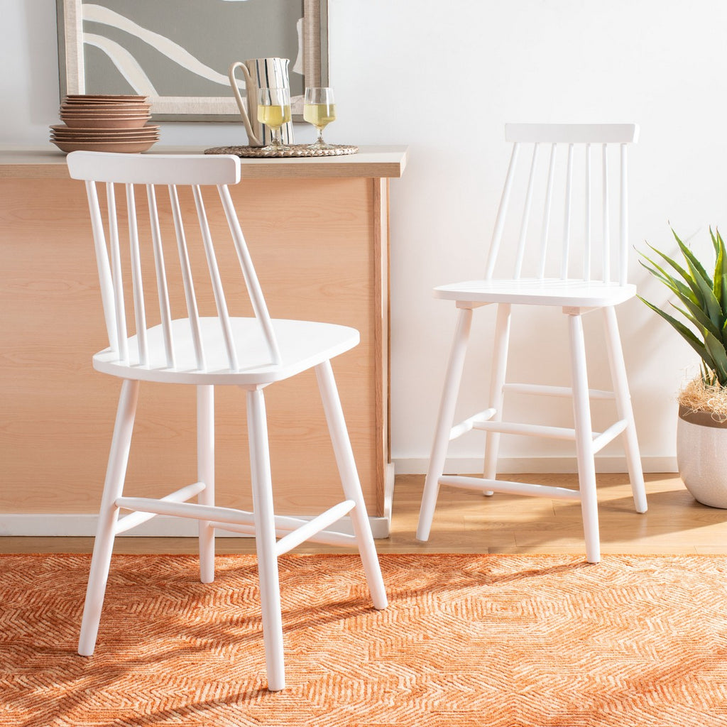 Safavieh Beaufort Counter Stool - White (Set of 2)