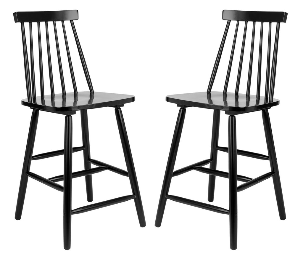 Safavieh Beaufort Counter Stool - Black (Set of 2)