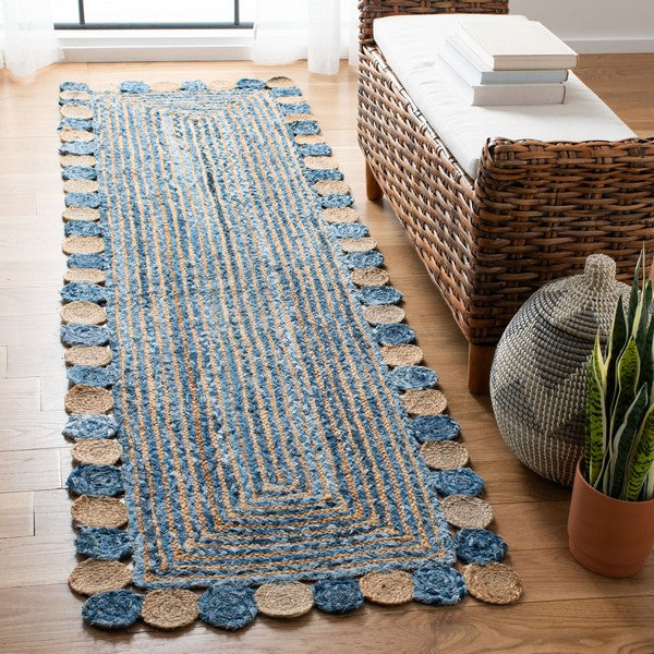 Safavieh Cape Cod Rug Collection CAP201C - Blue / Beige
