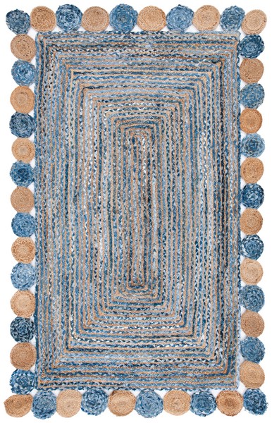 Safavieh Cape Cod Rug Collection CAP201C - Blue / Beige