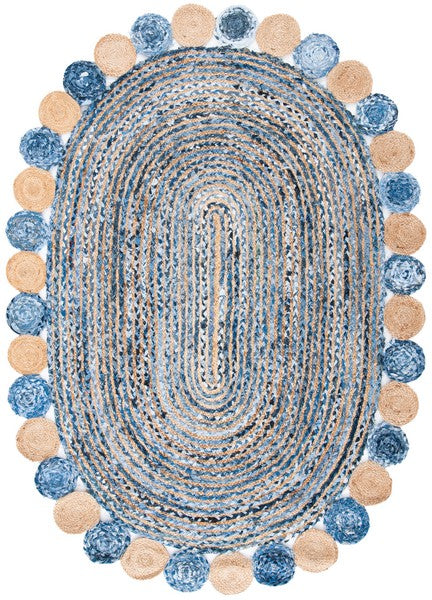 Safavieh Cape Cod Rug Collection CAP201C - Blue / Beige