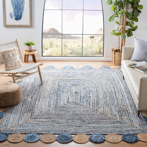 Safavieh Cape Cod Rug Collection CAP201C - Blue / Beige
