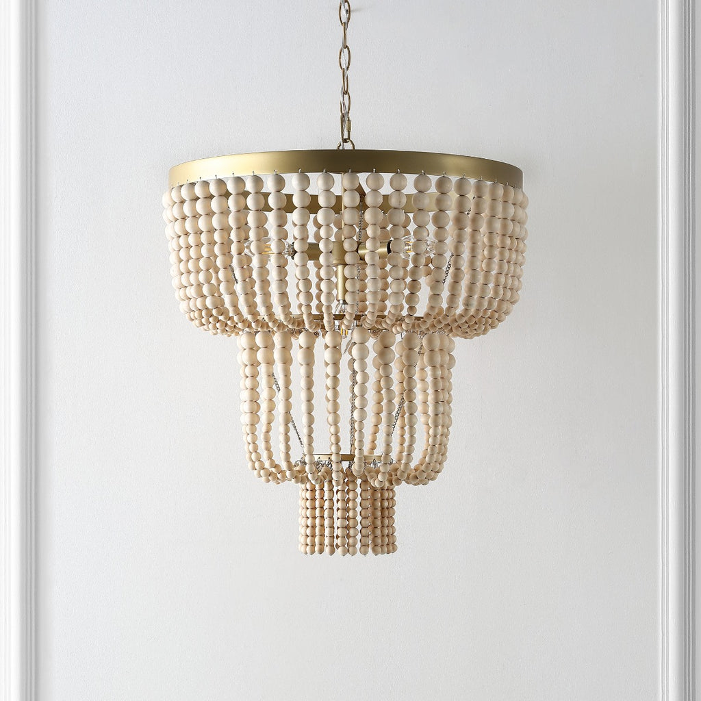 Safavieh Aleynne Chandelier, Brass Painted