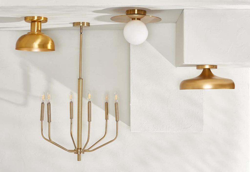 Safavieh Willet Flush Mount - Painted Gold