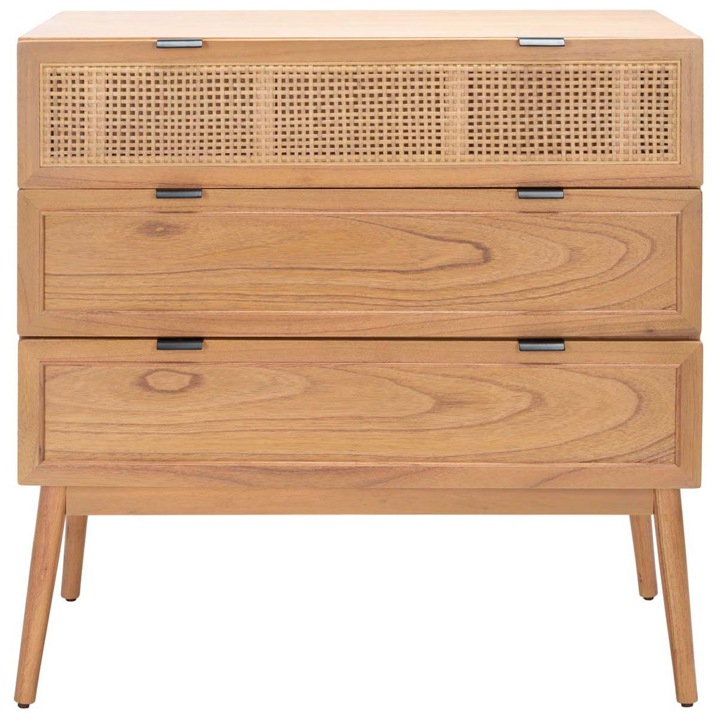 Safavieh Baisley 3 Drawer Rattan Chest  - Natural