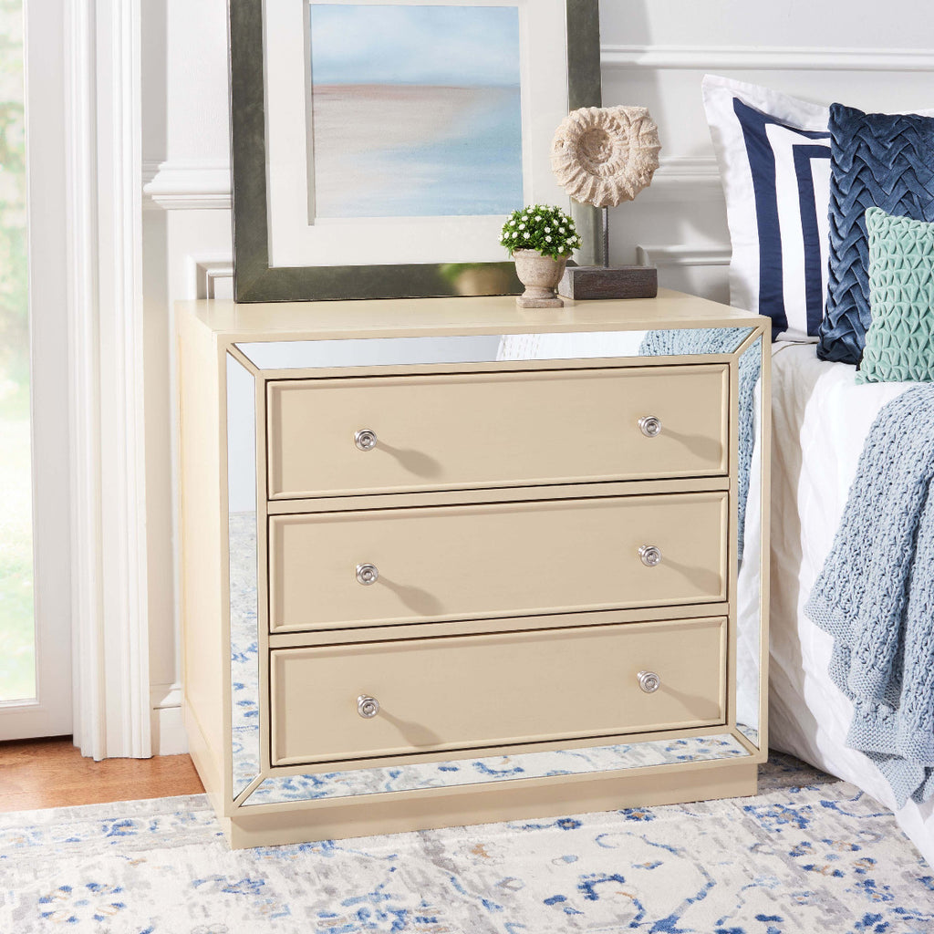 Safavieh Basie 3 Drawer Chest - Antique Beige