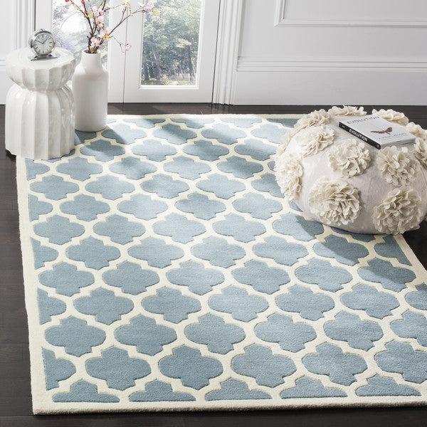 Safavieh Chatham Rug Collection CHT734B - Blue / Ivory