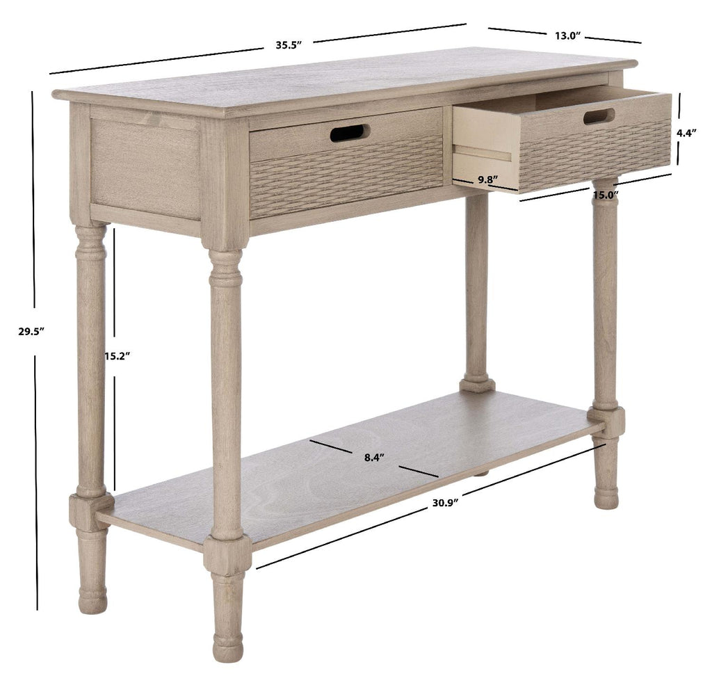 Safavieh Landers 2 Drawer Console-Greige