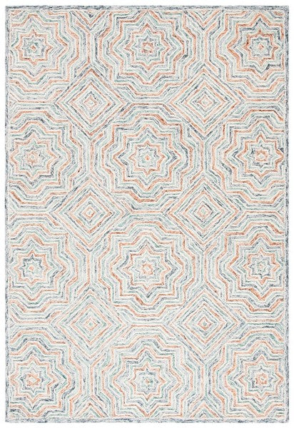 Safavieh Capri Rug Collection CPR215M - Blue / Rust