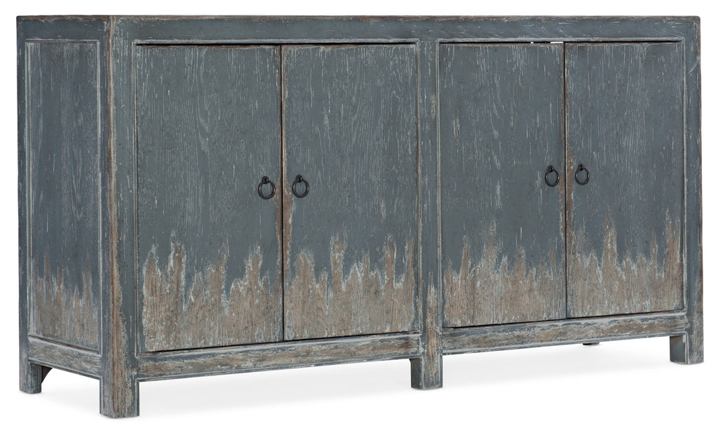 Boheme Four Door Media Console | Hooker Furniture - 5750-55460-BLU